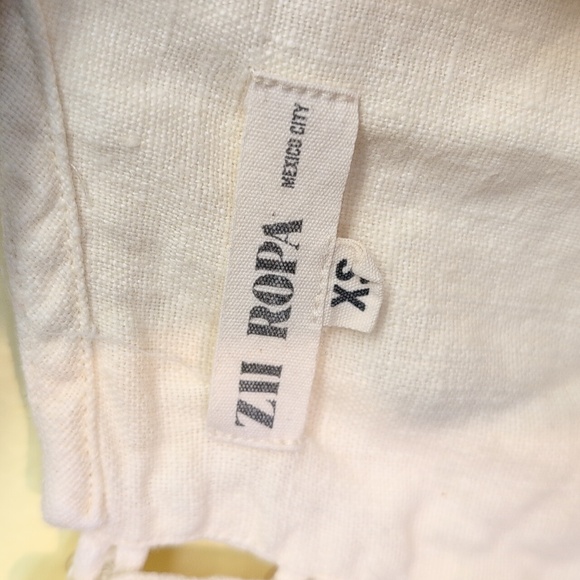 Zii Ropa Linen Jumpsuit / Romper Creme - Picture 2 of 7